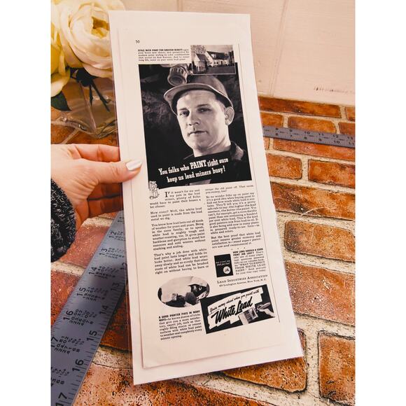 1940 Leadโ Paint Print Ad - Historic Home Decor Collectible Wall Art - Picture 10 of 11